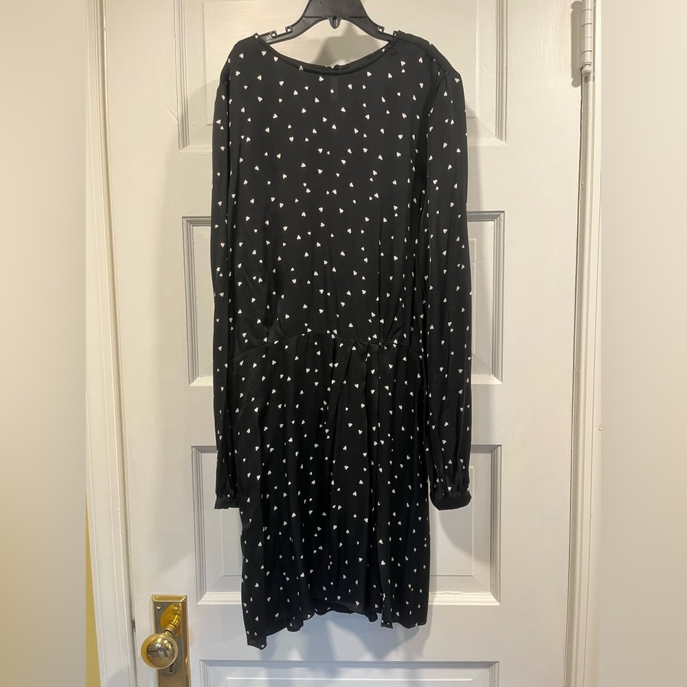 Heart ❤️ patterned “silk” tunic